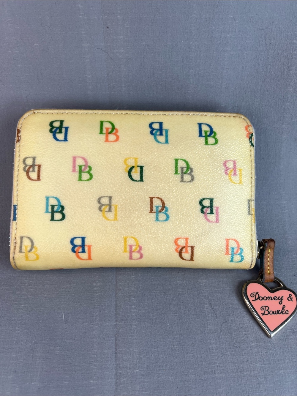 Dooney and Bourke, rainbow, zipper large wallet - Picture 2 of 11